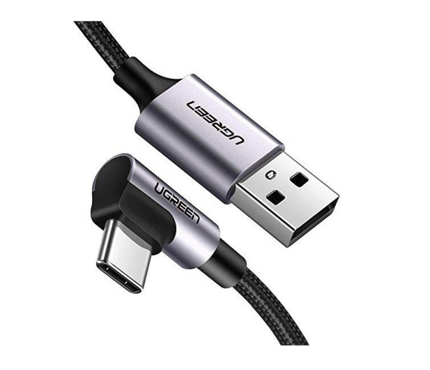 UGREEN Kabel USB do USB-C kątowy US284 3A  3m czarny - 1489128 - zdjęcie 2
